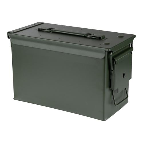 US Munitionskiste Munikiste Transportkiste Metall Ammo Box Cal. 50 oliv Neu VO